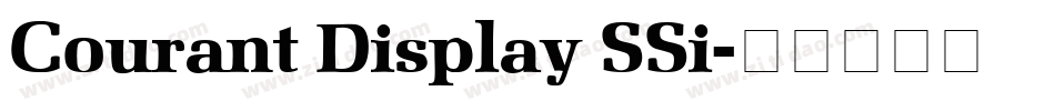 Courant Display SSi字体转换